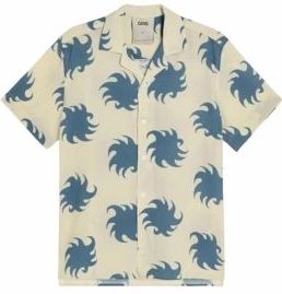 OAS - Sky Ember - Blouse - Wit/Blauw - Viscose