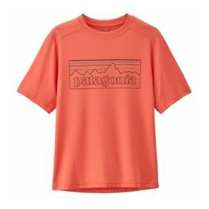 T-Shirt Patagonia Kids Capilene Silkweight P-6 Outline Coho Coral-XL