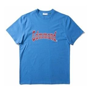 T-Shirt Edmmond Studios Men Curly Plain Blue-XXL