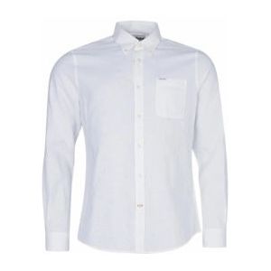 Blouse Barbour Men Nelson Tailored Shirt White-XL