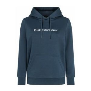 Hoodie Peak Performance Women Big Logo Hood Blue Shadow-L