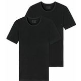 T-Shirt Schiesser Men 174997 Black (set van 2)-XL