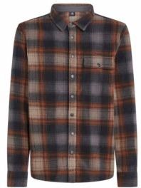 Overhemd O'Neill Men Superfleece Grey Check Small-S