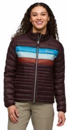 Jas Cotopaxi Women Fuego Down Jacket Coffee Stripes-XL