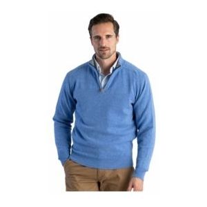 Vest William Lockie Men Leven Zip Neck Contrast Collar Surf Flannel-XXXL