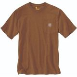 T-Shirt Carhartt Men K87 Pocket Oiled Walnut Heather-XXL