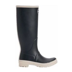 Regenlaars Barbour Women Abbey Tall Welly Black White Pepper-Schoenmaat 38