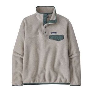 Trui Patagonia Women Lightweight Synchilla Snap-T Pullover Oatmeal Heather/Nouveau Green-S