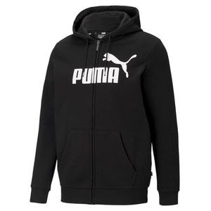 Vest Puma Men Essentials Big Logo Full Zip Hoodie Black-S