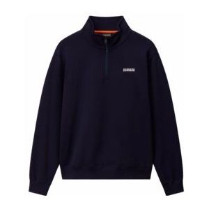 Napapijri - B-Small Box Half Zip - Trui - Blauw - 100% Katoen