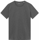 T-shirt KnowledgeCotton Apparel Men Loke Badge Tee  Dark Grey Melange-L