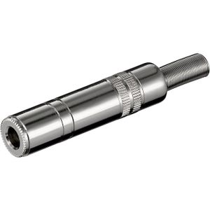 6,35mm Jack (v) connector - metaal - 2-polig / mono