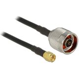 N (m) - SMA (m) kabel - CFD200/RF200 - 50 Ohm / zwart - 10 meter