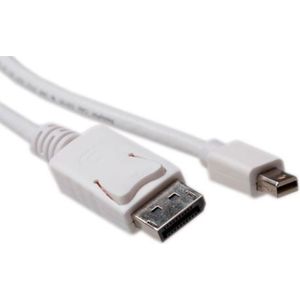 Mini DisplayPort - DisplayPort kabel - versie 1.2 (4K 60 Hz) - UL / wit - 3 meter