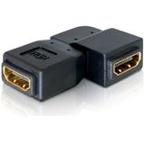 Delock - Adapter HDMI Buchse - HDMI Buchse 90° links