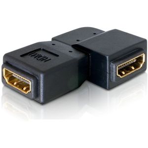 Delock - Adapter HDMI Buchse - HDMI Buchse 90° links