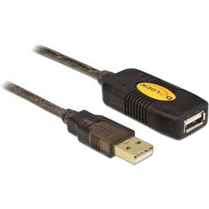 DeLOCK actieve USB naar USB verlengkabel - USB2.0 - tot 0,5A - 20 meter