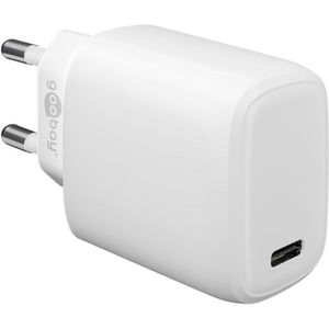 Goobay thuislader met 1 USB-C PD poort - 20W / wit