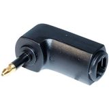 Haakse digitale optische Mini Toslink (m) - Toslink (v) audio adapter