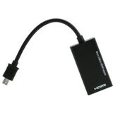 USB Micro naar HDMI MHL adapter - 5-pins / zwart - 0,20 meter