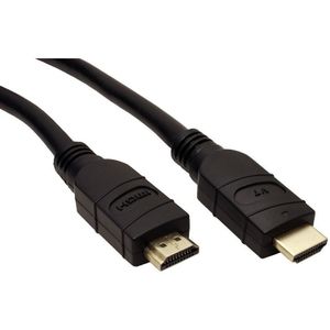 Actieve HDMI kabel - versie 2.0 (4K 60Hz + HDR) / zwart - 15 meter