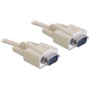 Premium seriële RS232 kabel 9-pins SUB-D (m) - 9-pins SUB-D (m) / gegoten connectoren - 3 meter