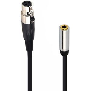 Mini XLR (v) - 3,5mm Jack (v) audiokabel - 0,50 meter