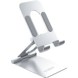 Orico tafelstandaard met dubbel scharnier voor smartphones / zilver