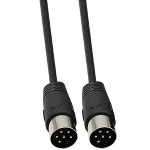DIN 6-pins audio video kabel / zwart - 3 meter