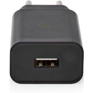 Nedis USB thuislader met 1 poort - 2,4A / zwart