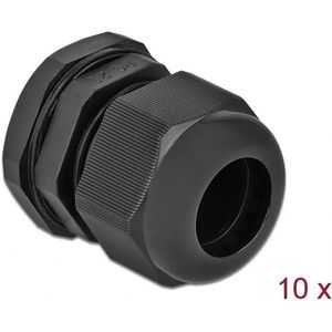 Kabelwartel | PG21 | 13-18 mm | IP68 | zwart | 10 stuks