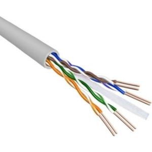 U/UTP CAT6 Gigabit netwerkkabel met vaste aders - AWG23 - LSZH / grijs - 100 meter