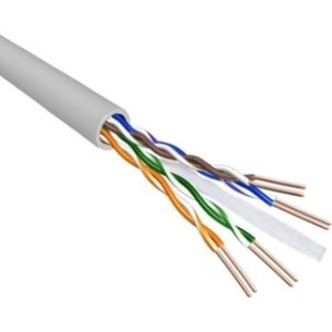 U/UTP CAT6 Gigabit netwerkkabel met vaste aders - AWG23 - LSZH / grijs - 100 meter