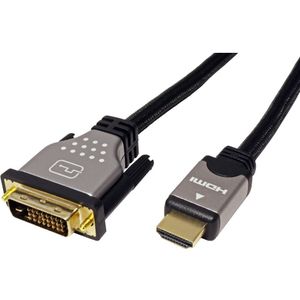 Roline hoge kwaliteit DVI-D Dual Link - HDMI kabel / UL - 2 meter