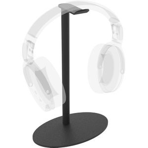 Cavus premium tafelstandaard voor hoofdtelefoons en headsets - ovalen voet / zwart