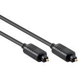 Digitale optische Toslink audio kabel - 4mm / zwart - 1 meter