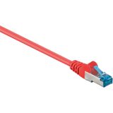 S/FTP CAT6a 10 Gigabit netwerkkabel / rood - LSZH - 25 meter