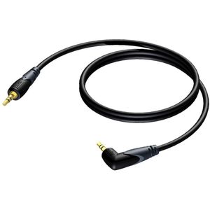 Procab CLA718 3,5mm Jack stereo audio kabel - haaks - 1,5 meter