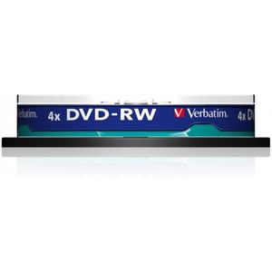 Verbatim DVD-RW discs op spindel - 4-speed - 4,7 GB / 10 stuks