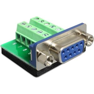 Seriële RS232 connector 9-pins SUB-D (v) - 10-pins Terminal Block / schroeven