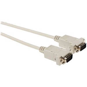 VGA monitor kabel - CCS aders / beige - 10 meter