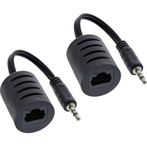 3,5mm Jack stereo over ethernet extender set