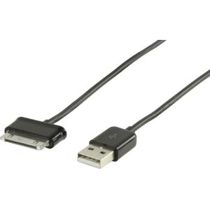 Samsung 30-pins naar USB-A kabel voor Samsung Galaxy Tab en Galaxy Note tablets - 1 meter