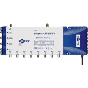 Goobay Multiswitch met 5 ingangen en 8 uitgangen