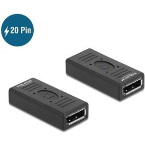 Premium DisplayPort koppelstuk (v-v) met DP_PWR - versie 1.2 (4K 60Hz) / zwart