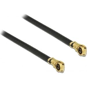 MHF 4L (v) - MHF 4L (v) kabel - Micro Coax (1,13 mm) - 50 Ohm / zwart - 0,50 meter