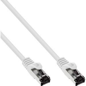 S/FTP CAT8.1 40 Gigabit netwerkkabel / wit - LSZH - 0,25 meter