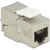 STP CAT6a 10 Gigabit Keystone module RJ45 - LSA (toolless) - compact / gegoten zink