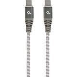 Cablexpert Premium USB-C naar USB-C kabel met E-Marker chip - USB2.0 - tot 20V/5A / nylon - 1,5 meter