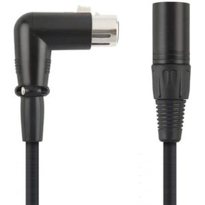 XLR (m) - XLR (v) haaks audiokabel | 1 meter